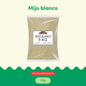 Mijo blanco El Fresno 5 kg cereal para consumo humano mayoreo